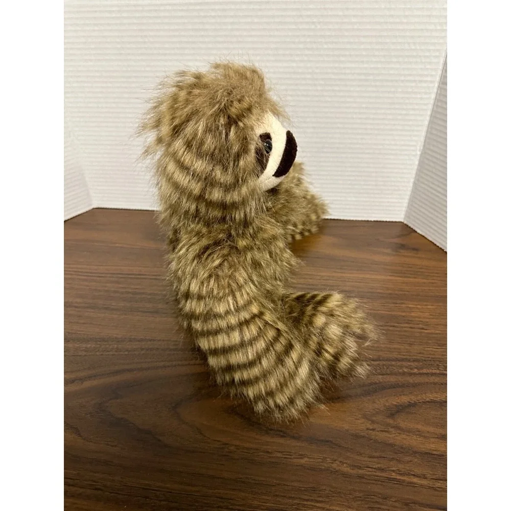 Justice Mandra Sloth Brown Fuzzy Soft Striped Shaggy 13